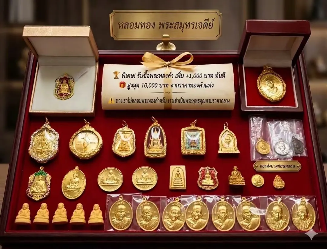 รับซื้อพระทองคำ เป็นชิ้นงาน